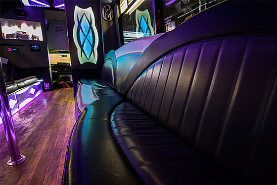 party bus cleveland interior
