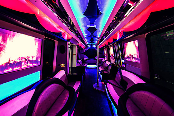 broad limo bus lounge