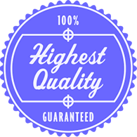 100 percent highest quality guaranteed badge