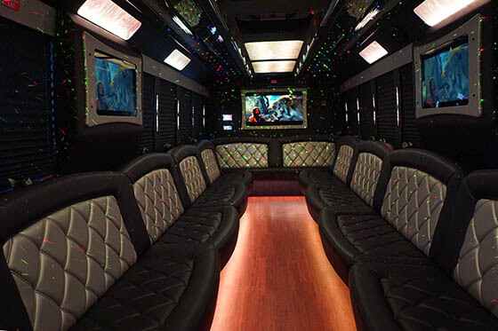 fiber optic lights on 34 passenger
