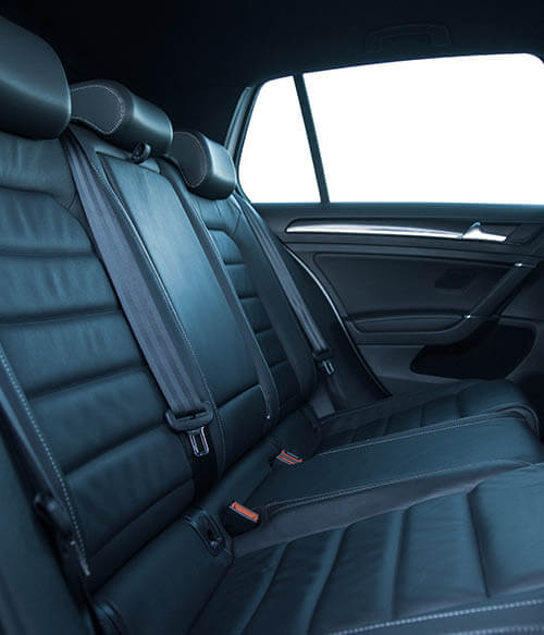 black car seating